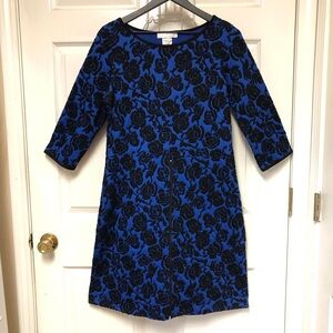 PAPILLONBLANC Floral Long Sleeve A-Line Dress